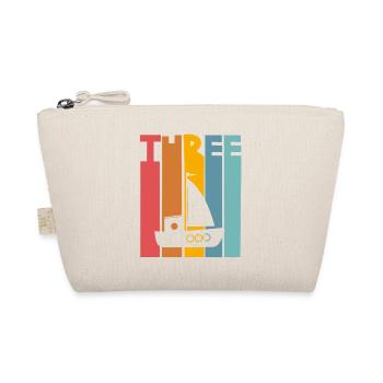3rd Birthday Sailing Ship - Organic Pouch - nature - Front