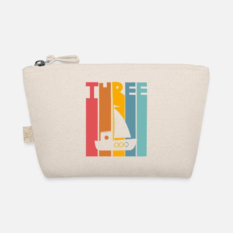 3rd Birthday Sailing Ship Organic Pouch