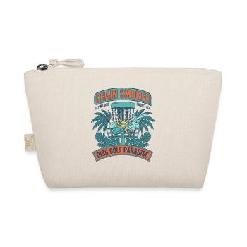 Chain Smoker Disc Golf Paradise Flying Disc Basket - Bio-Täschchen - Natur - Vorne