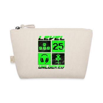 Gamer Level 25 Unlocked - Gaming - Bio-Täschchen - Natur - Vorne
