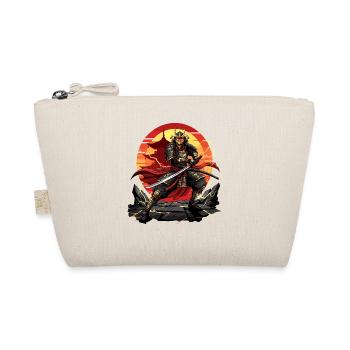 Otaku Samurai Krieger Japan Katana Design - Bio-Täschchen - Natur - Vorne