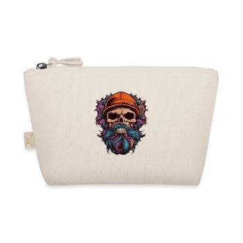 Skull with Beard - Organic Pouch - nature - Front