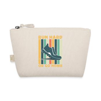 Running Run Hard Or Go Home Marathon Runner - Organic Pouch - nature - Front