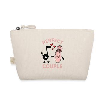 Parfait Couple Musique Note de Ballet Shoe Hearts - Trousse biologique - nature - Devant