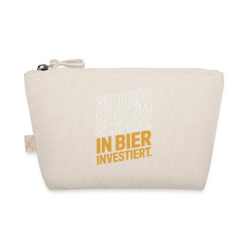 Carnival Money Saved for Costume Beer Booze Party - Organic Pouch - nature - Front