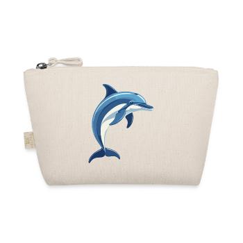 Blue dolphin jumping out of the water - Organic Pouch - nature - Front