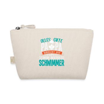 Tout le meilleur papa vous souhaite votre meilleur nageur - Trousse biologique - nature - Devant