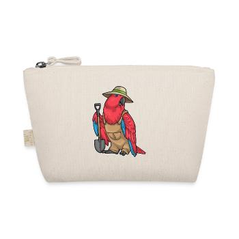 Parrot Gardener Shovel Garden - Organic Pouch - nature - Front