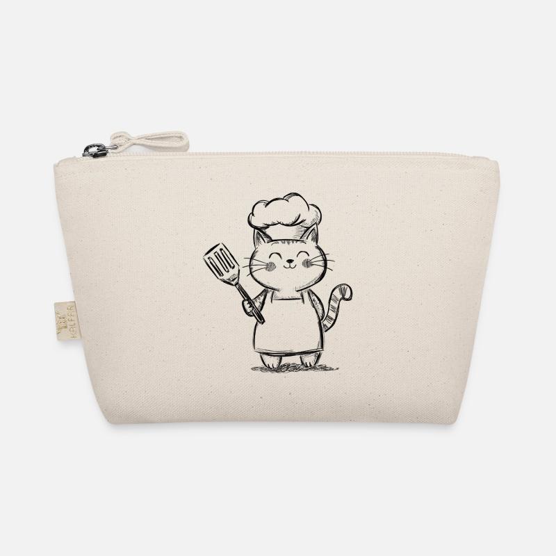Chat mignon dans la cuisine - Dessin de Chef Chat Trousse biologique