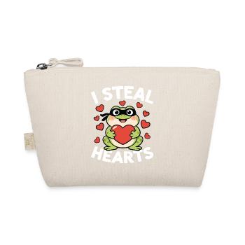 Ich stehle Herzenfrosch - Bio-Täschchen - Natur - Vorne