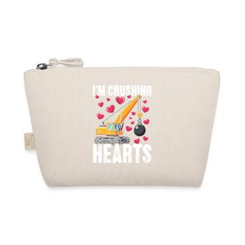 Crushing Hearts Crane - Organic Pouch - nature - Front