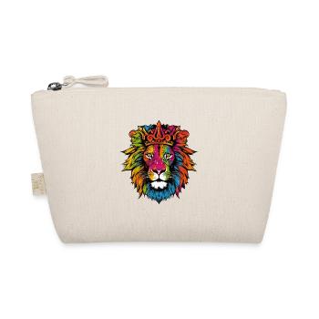 Lion Animal Crown - Organic Pouch - nature - Front