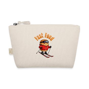 Fast food on skis - Organic Pouch - nature - Front