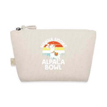 Alpaca Bowl Sunset Retro Forest - Organic Pouch - nature - Front
