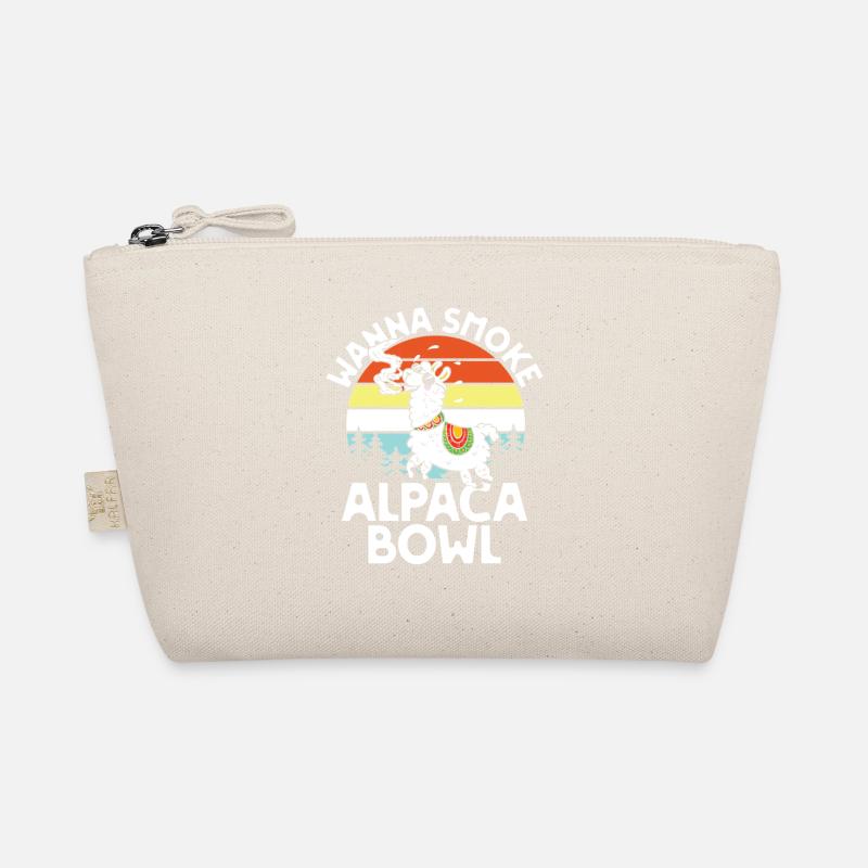 Alpaca Bowl Sunset Retro Forest Bio-Täschchen