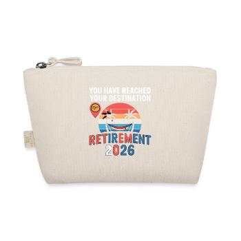 Work to Beach Funny GPS Tee Men & Woman Retired - Bio-Täschchen - Natur - Vorne