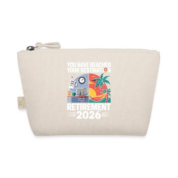 Work to Beach Funny GPS Tee Men & Woman Retired - Bio-Täschchen - Natur - Vorne