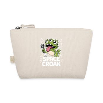 Space Croak Alien Frog Singer Funny Space - Organic Pouch - nature - Front