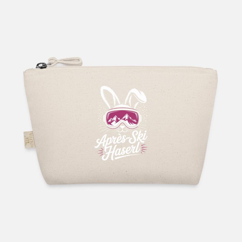 Après-ski bunny hut fun Skier ski bunny Organic Pouch