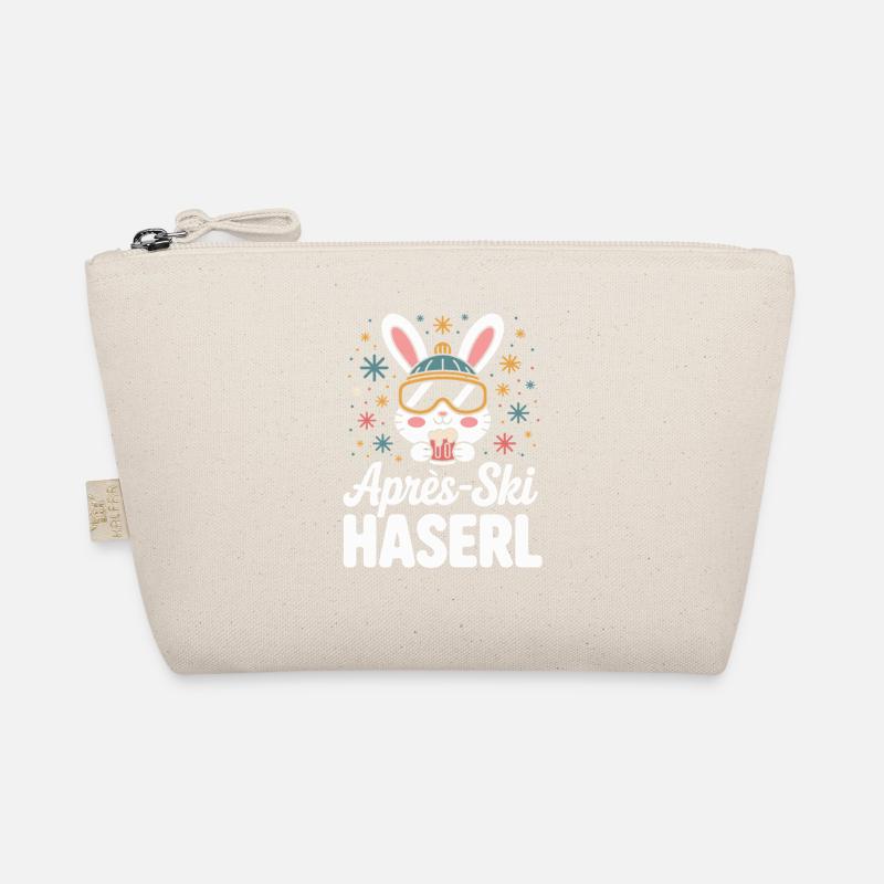 Après-ski bunny hut fun Skier ski bunny Organic Pouch