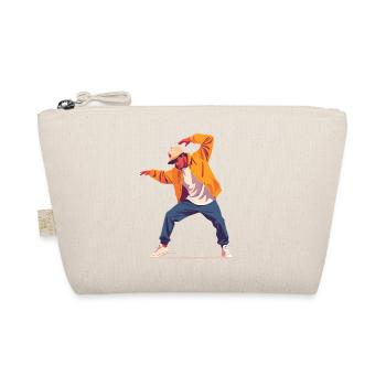 Breakdance Pose Dancer Person Style Dancing Motif - Organic Pouch - nature - Front