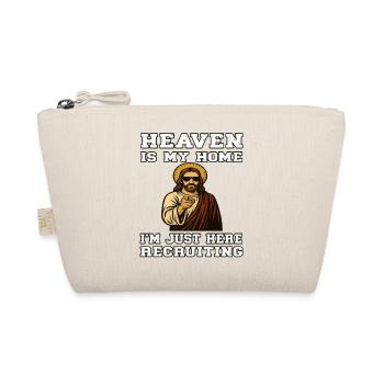 Uncle Jesus Recruiting - Heaven is my Home - Organic Pouch - nature - Front