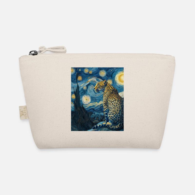 Leopard Van Gogh - Bio-Täschchen - Natur