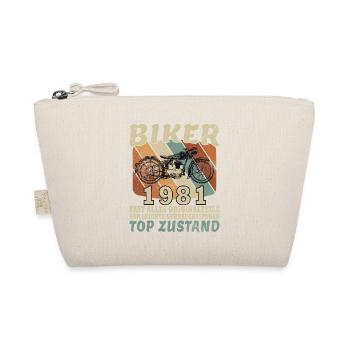 45e anniversaire motard motard 1981 - Trousse biologique - nature - Devant