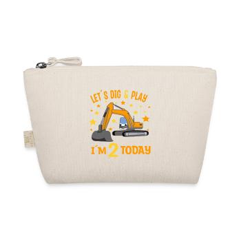 Excavatrice de 2e anniversaire de garçon de 2e anniversaire - Trousse biologique - nature - Devant