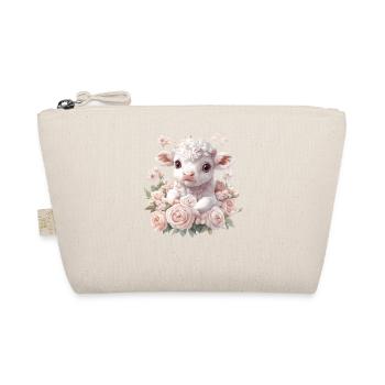 Zartes Lammchen mit Rosenkranz - Bio-Täschchen - Natur - Vorne