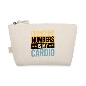 Crunching Numbers - Cardio Financial Humor - Organic Pouch - nature - Front