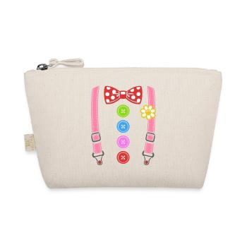 Costume de clown coloré avec bretelles - Trousse biologique - nature - Devant