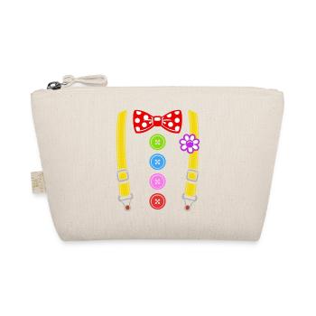 Costume de clown coloré avec bretelles - Trousse biologique - nature - Devant