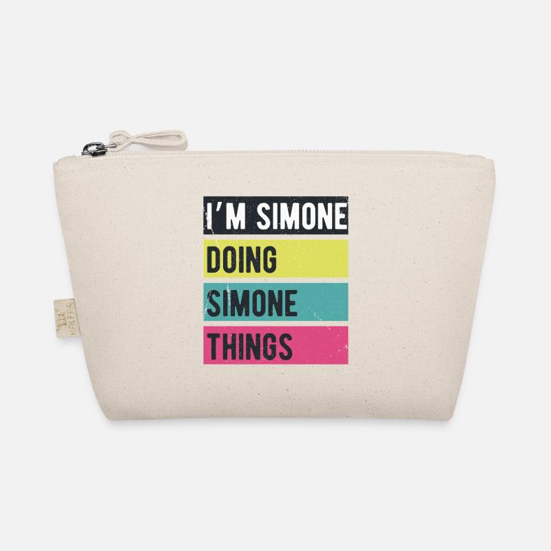 Ich bin Simone und mache Simone Things Retro Colors Bio-Täschchen