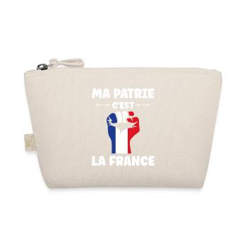 Ma Patrie C’est La France Poing Tricolore - Trousse biologique - nature - Devant