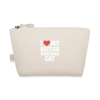 Ich liebe meine britische Kurzhaarkatze - Bio-Täschchen - Natur - Vorne