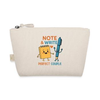 Note & Write Perfect Couple - Bio-Täschchen - Natur - Vorne