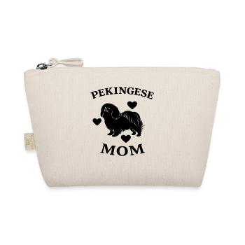 Funny Pekingese Mom - Organic Pouch - nature - Front