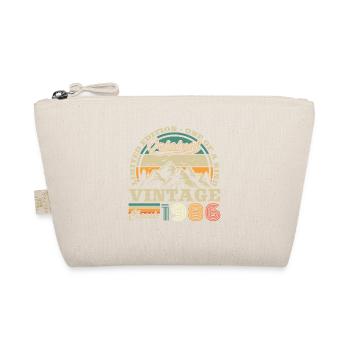 1986 Vintage Retro Geburtstagsgeschenk - Bio-Täschchen - Natur - Vorne