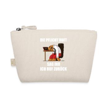 Duty calls, tell her I'll call back - Organic Pouch - nature - Front