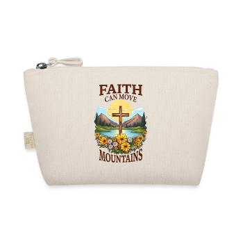 Faith can move Mountains Christian Quotes Jesus - Organic Pouch - nature - Front