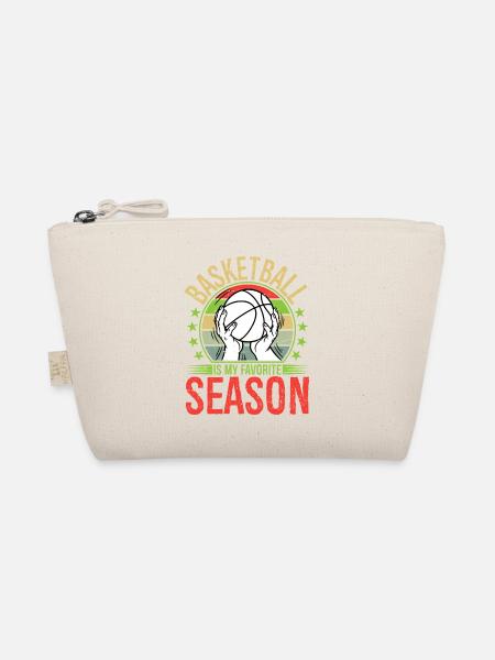 Basketball Is My Favorite Season - Bio-Täschchen - Natur