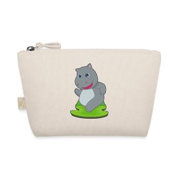 Hippopotamus Jogger Jogging Sports - Organic Pouch - nature - Front