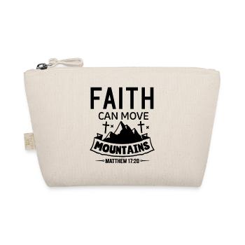 Faith can move Mountains Christian Quotes Jesus - Organic Pouch - nature - Front