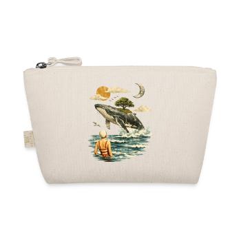 Surreal Whale Scene – Vintage Dreamscape - Organic Pouch - nature - Front