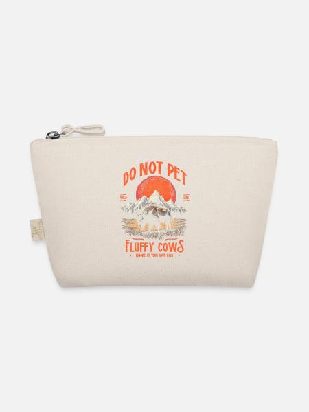 Les bisons vintage ne caressent pas les vaches duveteuses Bizons drôles - Trousse biologique - nature - Devant