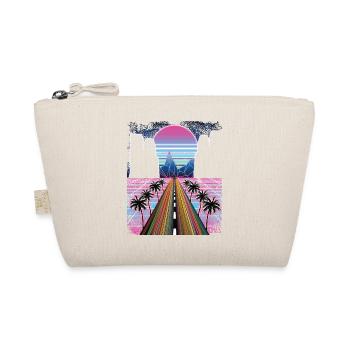 80er Retro Synthwave Vintage Streetwear - Bio-Täschchen - Natur - Vorne