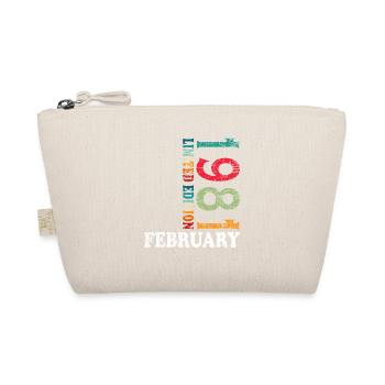 45th Birthday February 1981 Vintage Vintage - Organic Pouch - nature - Front