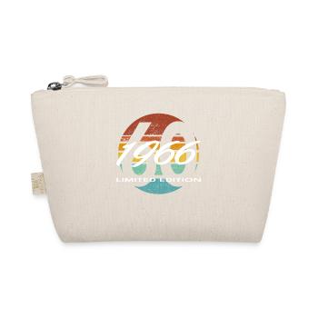 60th Birthday 1966 Gift for Men and Women - Organic Pouch - nature - Front