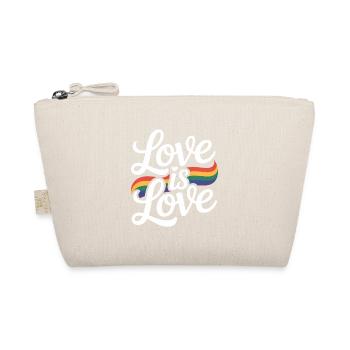 Love is Love Rainbow LGBTQ Pride - Organic Pouch - nature - Front